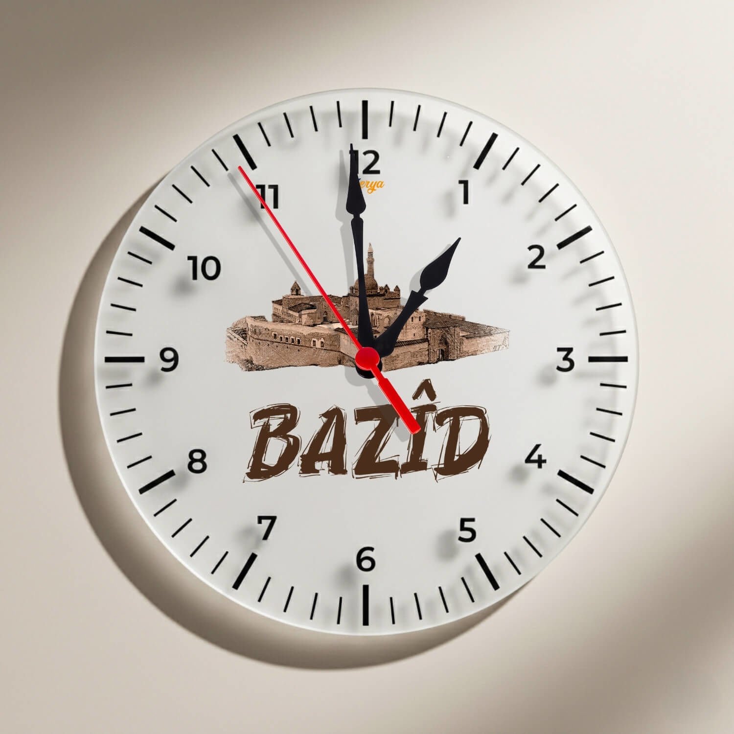 Bazid Doğubeyazıt Şehri İshak Paşa Sarayı Tasarımlı Duvar Saati