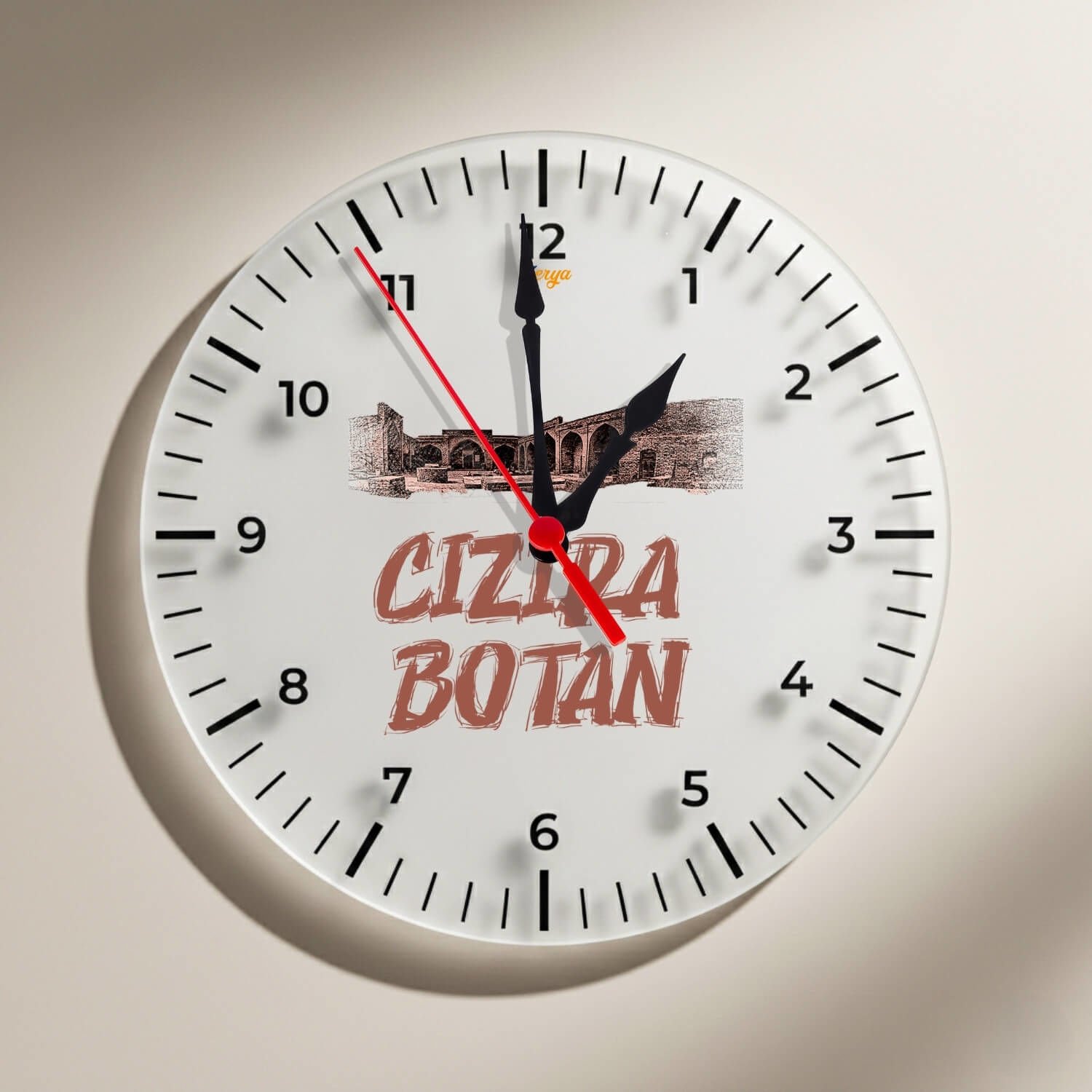 Cizira Botan Cizre Şehri Tasarımlı Duvar Saati