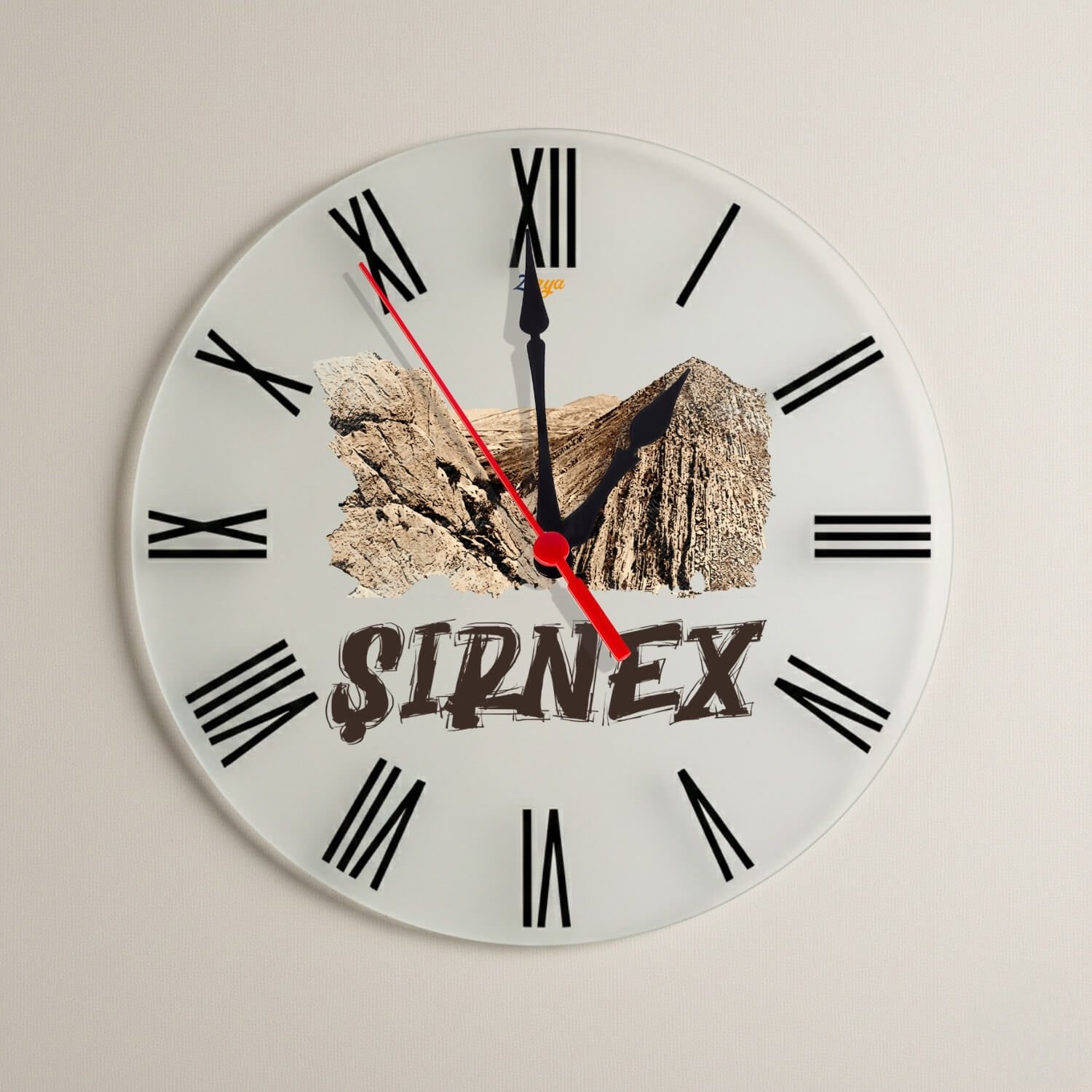 Şirnex Şırnak Şehri Tasarımlı Roma Rakamlı Duvar Saati