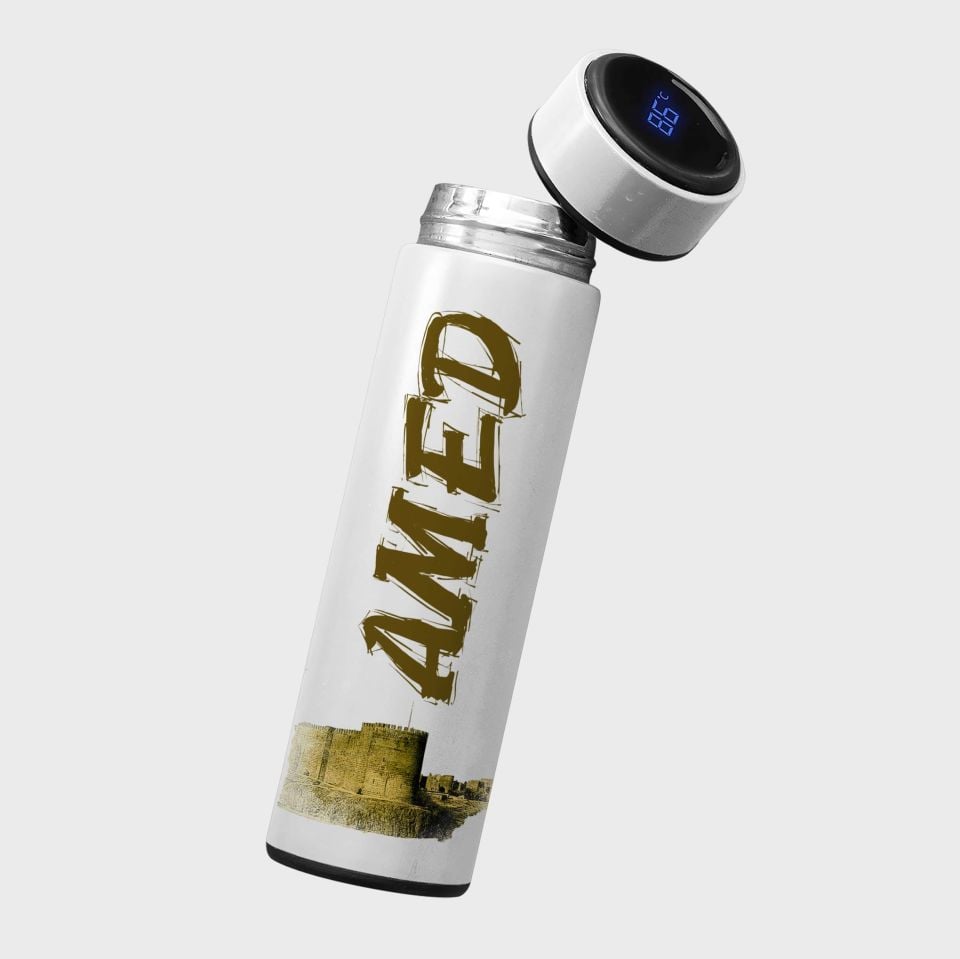 Amed Surları Resimli Termos - Diyarbakır Termosu