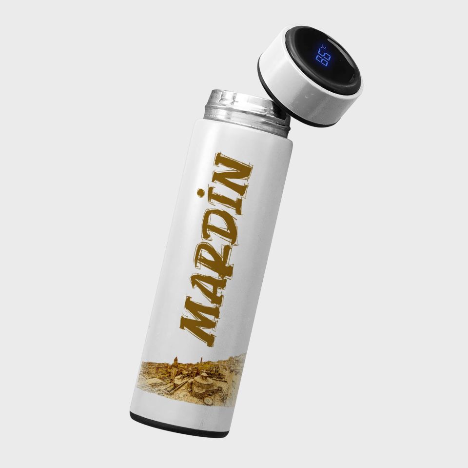 Mardin Resimli Termos - Eski Mardin Tasarımlı Termos