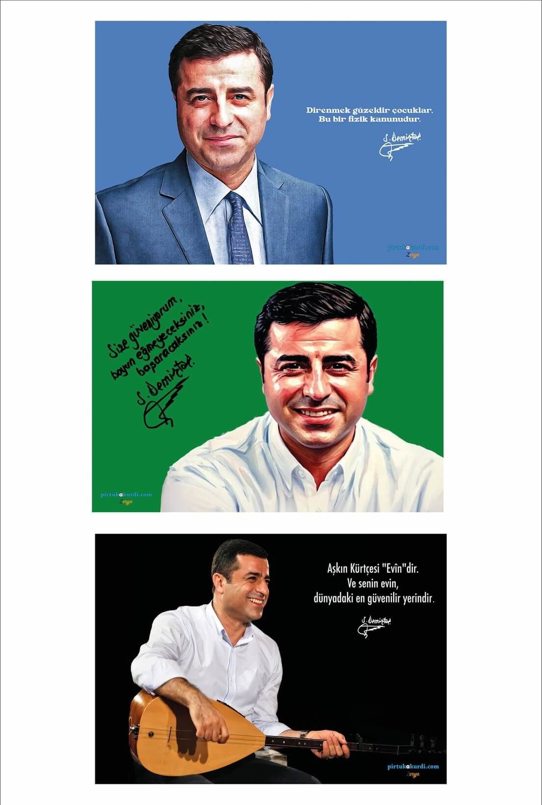 Selahattin Demirtaş Posterleri Seti (3 POSTER)
