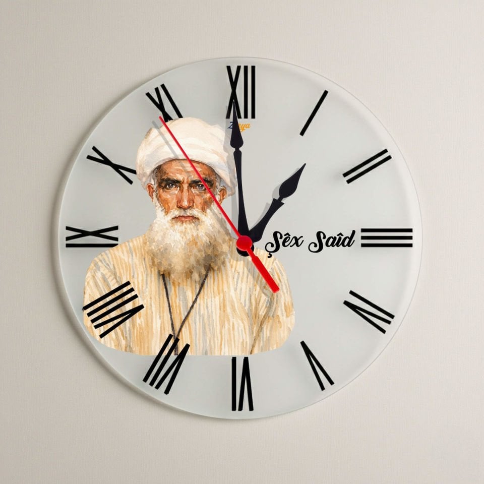 Şêx Seid Şeyh Said Tasarımlı Roma Rakamlı Duvar Saati