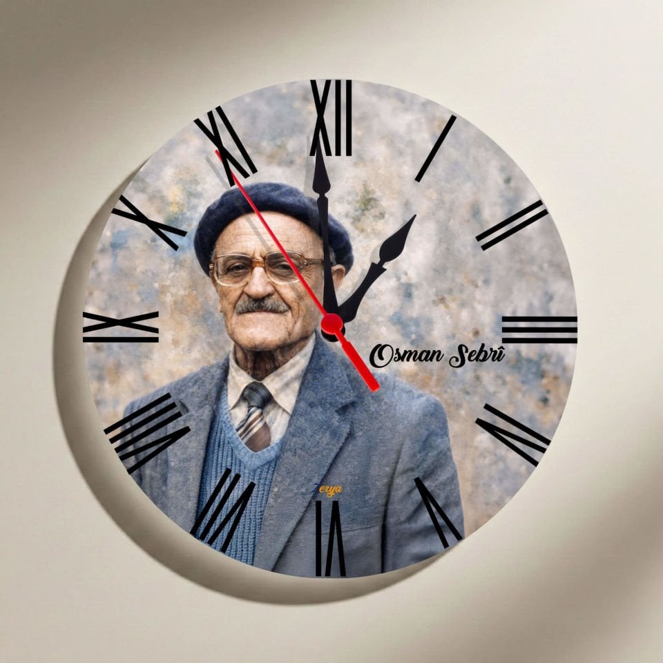 Osman Sebri Tasarımlı Roma Rakamlı Duvar Saati