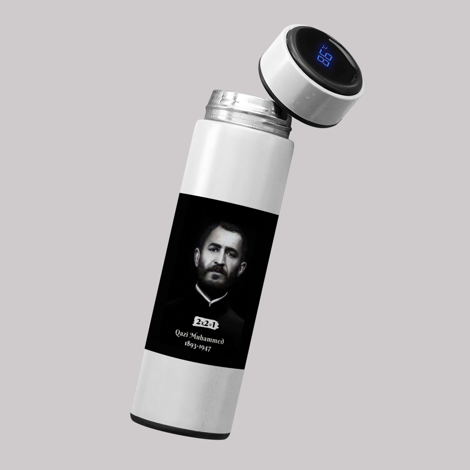 Termosa Qazi Muhammed - Qazi Muhammet Resimli Termos