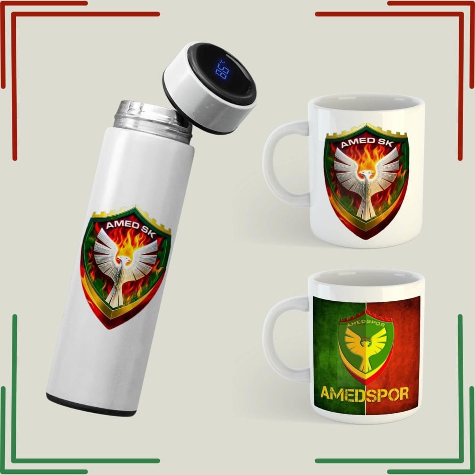 Amedspor Tasarımlı Kupa  ve Termos Seti - Amed Spor Seti