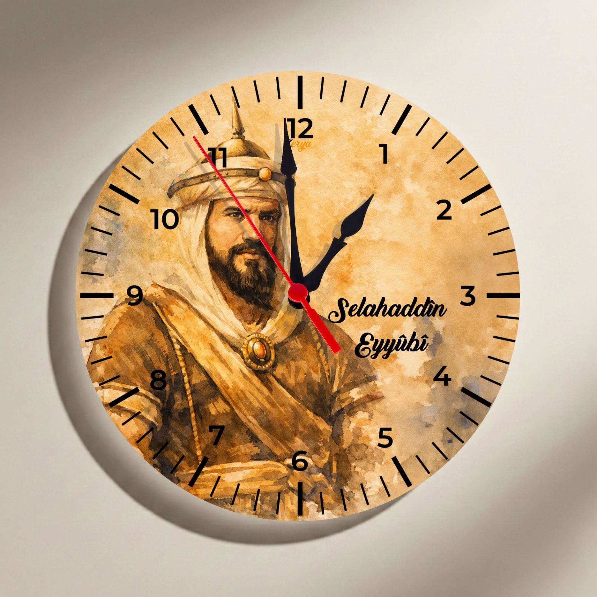Selahaddîn Selahattin Eyyubî Tasarımlı Duvar Saati