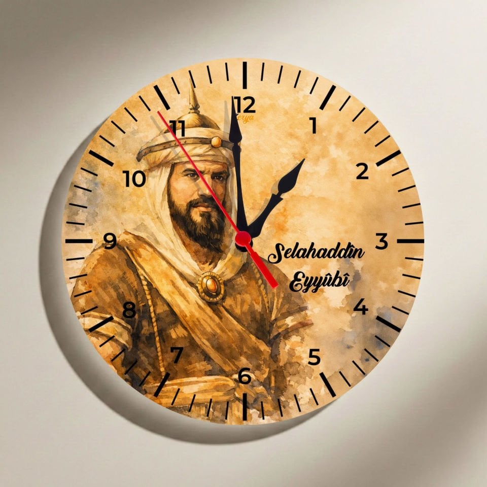 Selahaddîn Selahattin Eyyubî Tasarımlı Duvar Saati