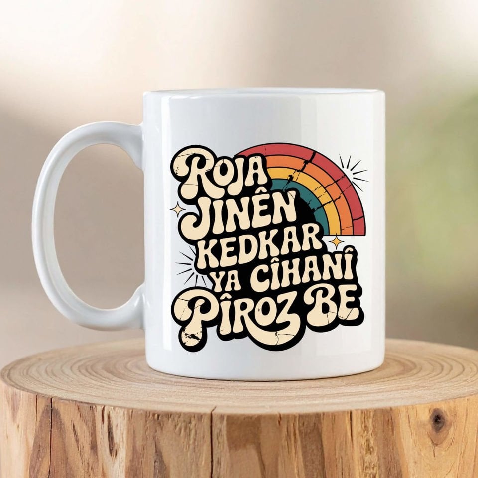 Roja Jinên Kedkar Ya Cîhanê Pîroz Be Porselen Kupa Bardak - 8ê Adarê