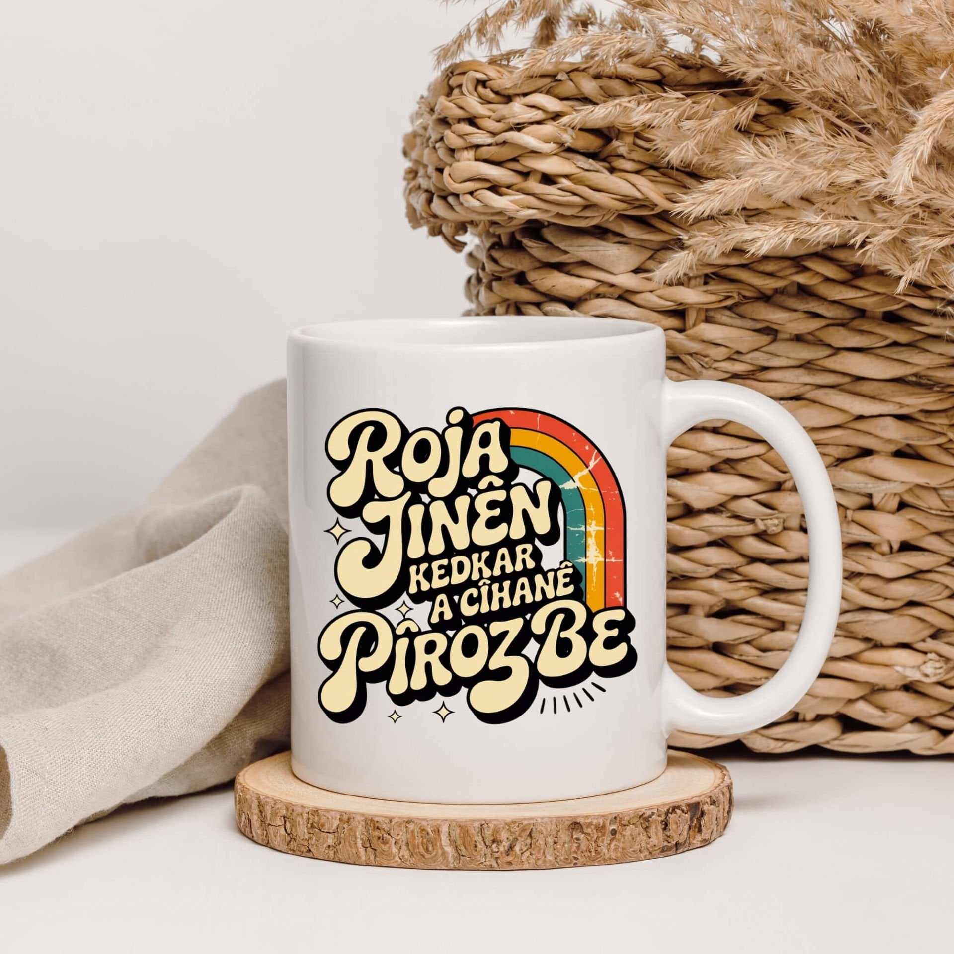 Roja Jinên Kedkar Ya Cîhanê Pîroz Be Porselen Kupa Bardak - 8ê Adarê