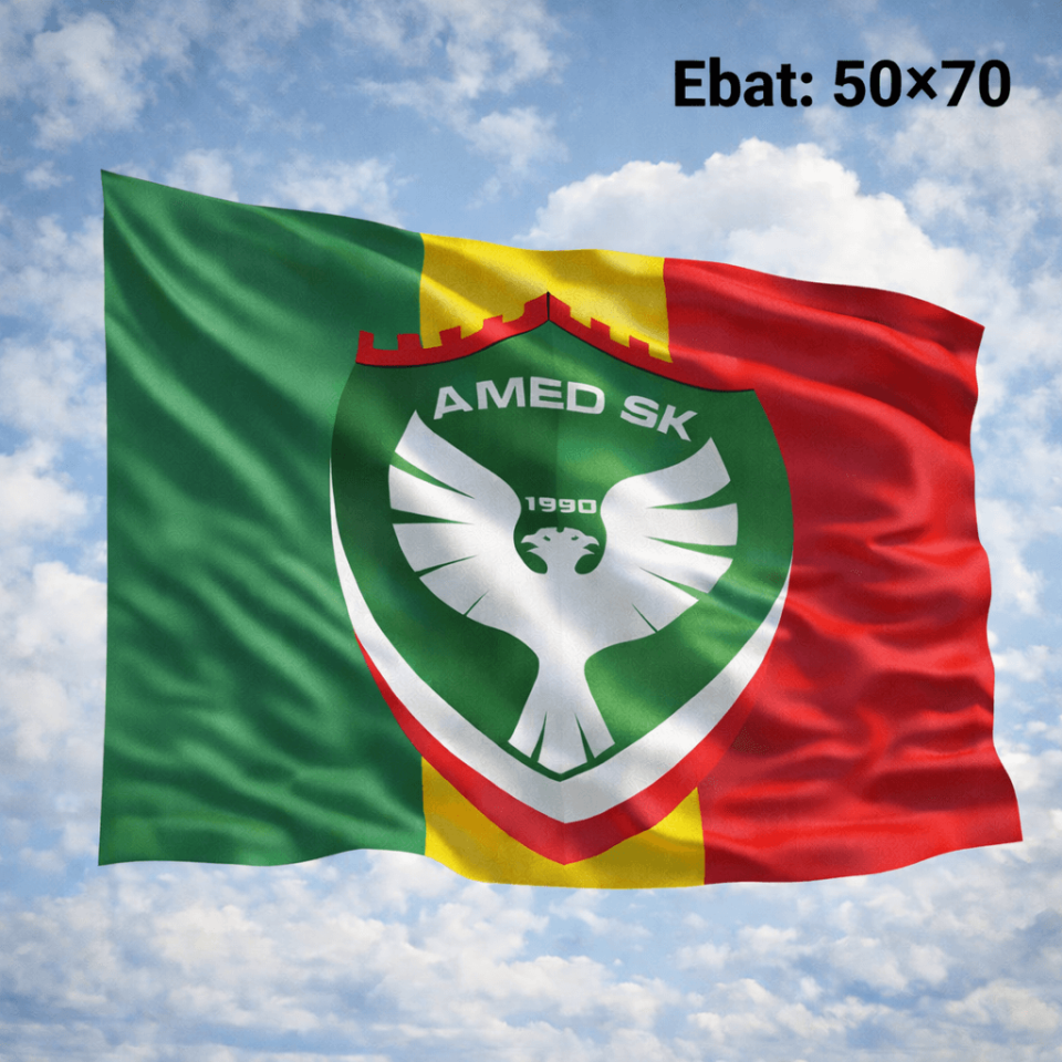 Amedspor Tasarımlı Bayrak - Amed Spor Bayrağı 50x70