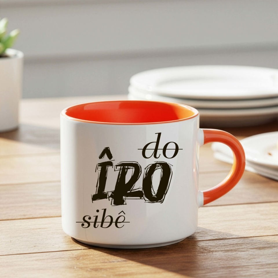 Kürtçe Do Îro Sibê Tasarımlı Nescafe Turuncu Kupa Bardak - Do Îro Sibê Yazılı Nescafe Kupası