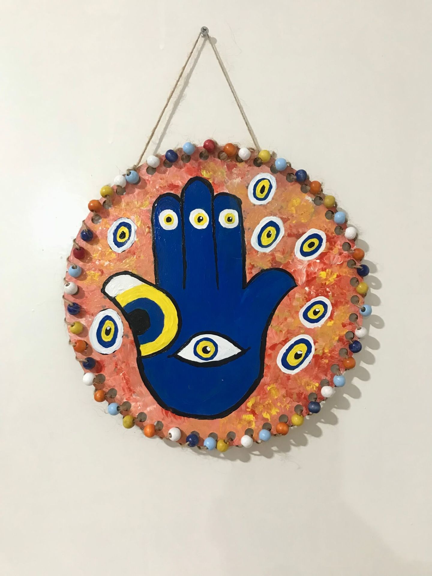 Destê Parastinê Koruyan El Tasarımlı El İşlemeli Kapı Süsü