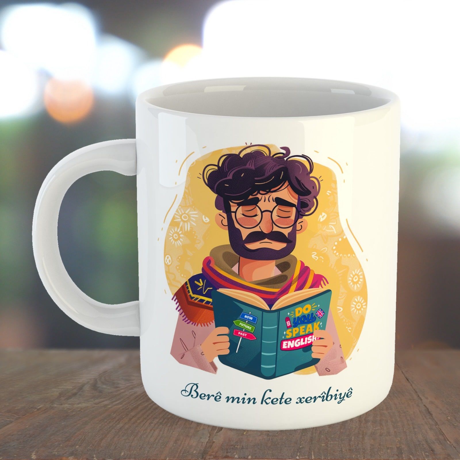 Berê Min Kete Xerîbiyê Porselen Kupa Bardak