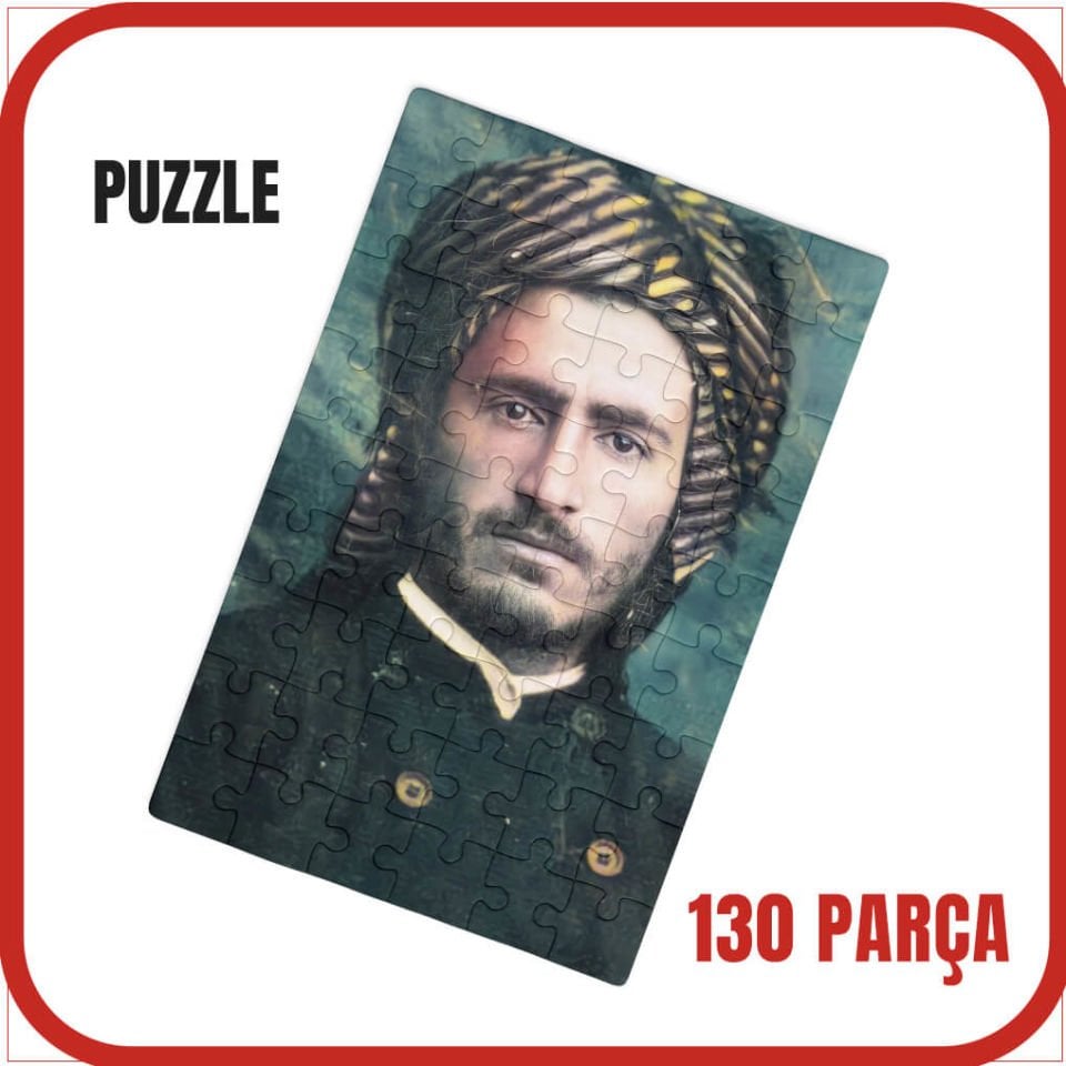 Pazil Bi Kurdî Qazi Muhammed - Kürtçe Puzzle Yapboz (130 Pare/Parça - A3)