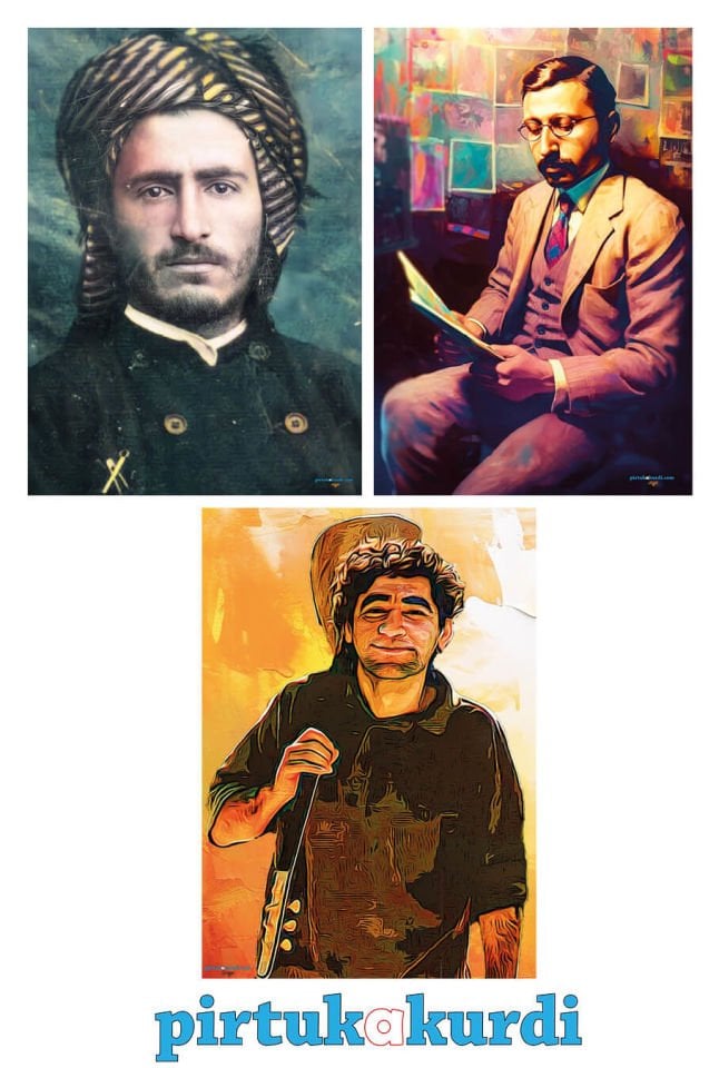 Postera Qazî Muhammed - Celadet Ali Bedirxan - Ciwan Haco Posteri