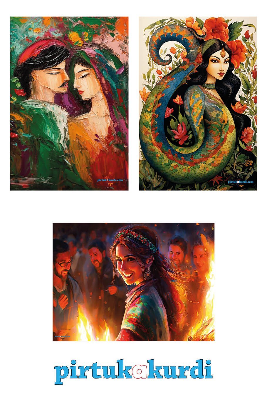 Postera Mem û Zîn - Şahmaran - Newroz Kadını Posteri