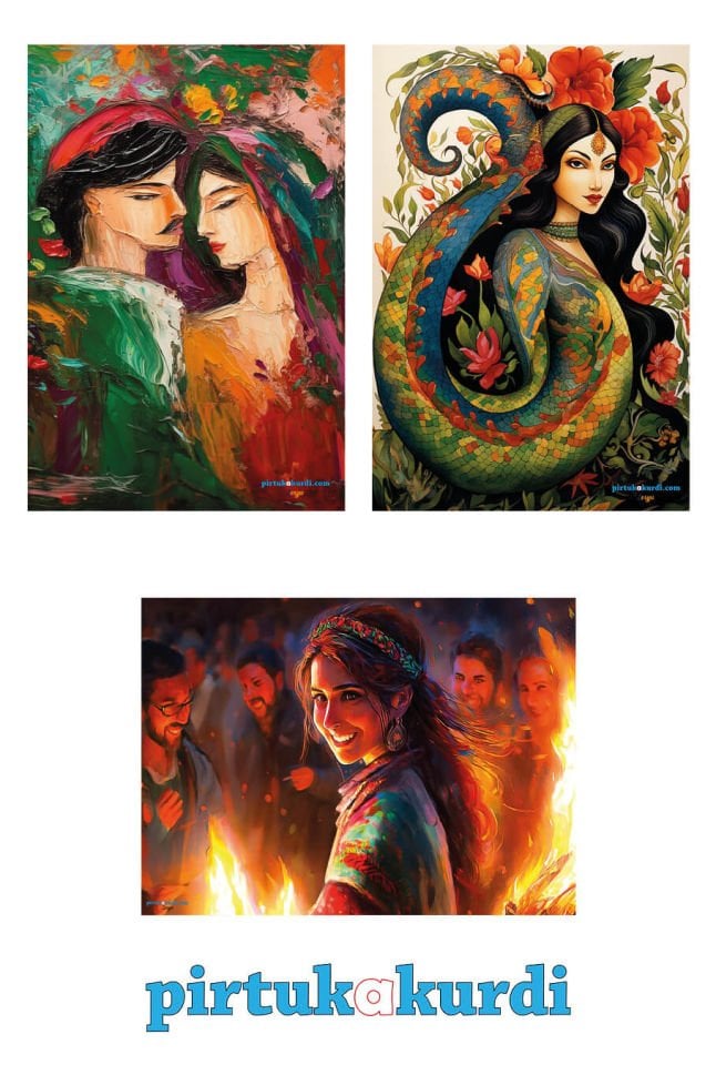 Postera Mem û Zîn - Şahmaran - Newroz Kadını Posteri