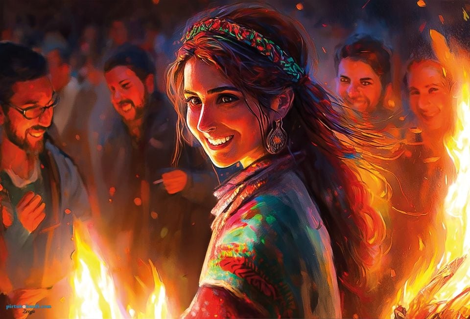 Postera Mem û Zîn - Şahmaran - Newroz Kadını Posteri