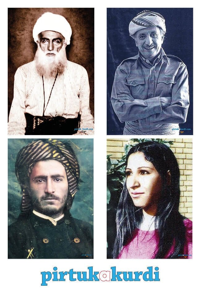 Postera Qazî Muhammed - Şêx Seid - Leyla Qasimlo - Dr. Qasimlo Posteri (4 POSTER)