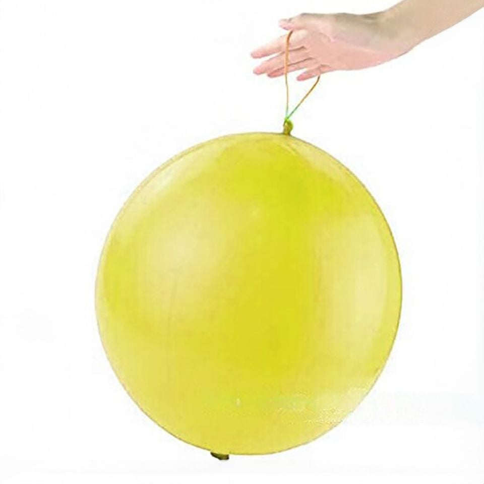 Sarı Renk Punch Lastikli Balon 16 inç 40 cm