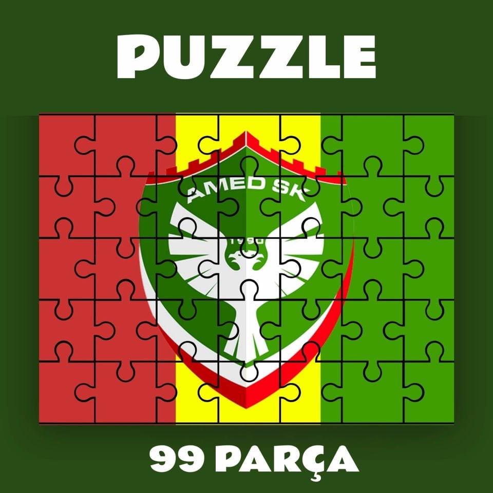 Amedspor Puzzle - Amed Spor Pazil Yapboz (99 Pare/Parça - A4)