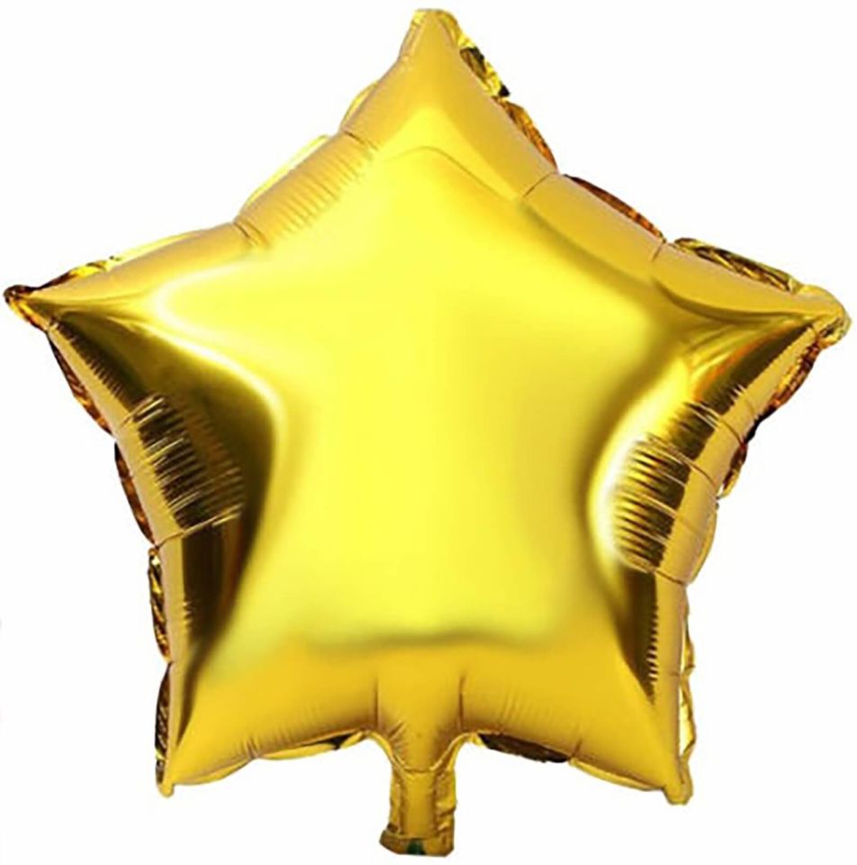 Yıldız Folyo Balon Altın 18 inç 45 cm
