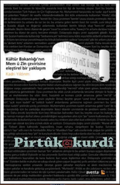 Kültür Bakanlığı’nın Mem û Zîn Çevirisine Eleştirel Bir Yaklaşım