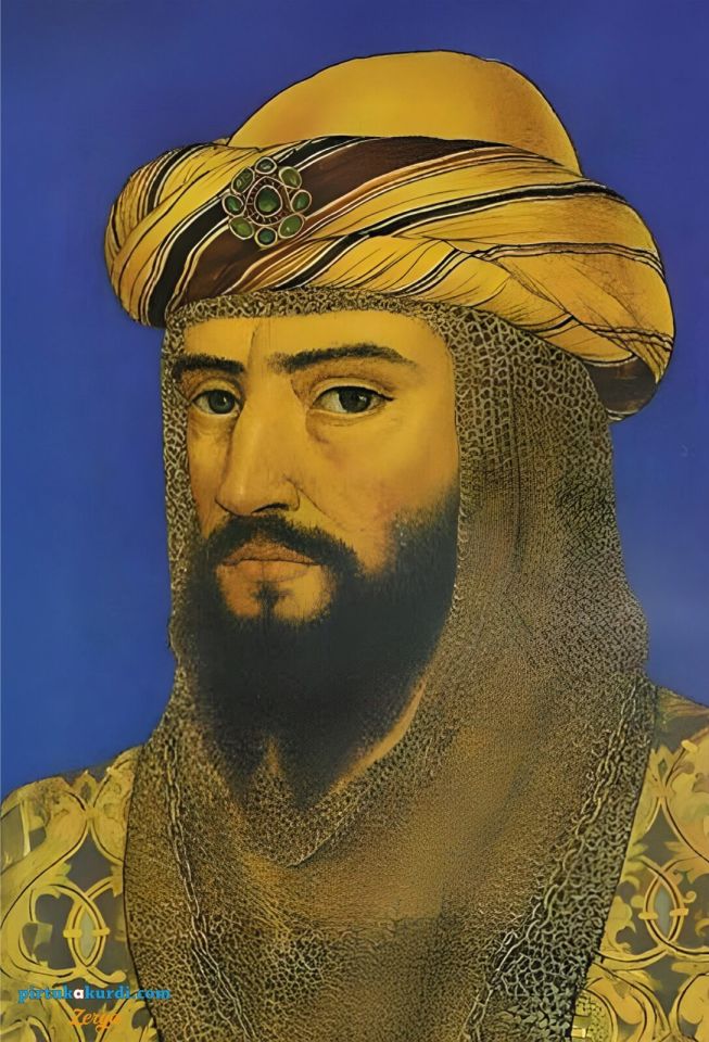 Postera Selahaddînê Eyyubî - Mele Mistefa Barzanî - Qazî Muhammed - Şeyh Said Posteri