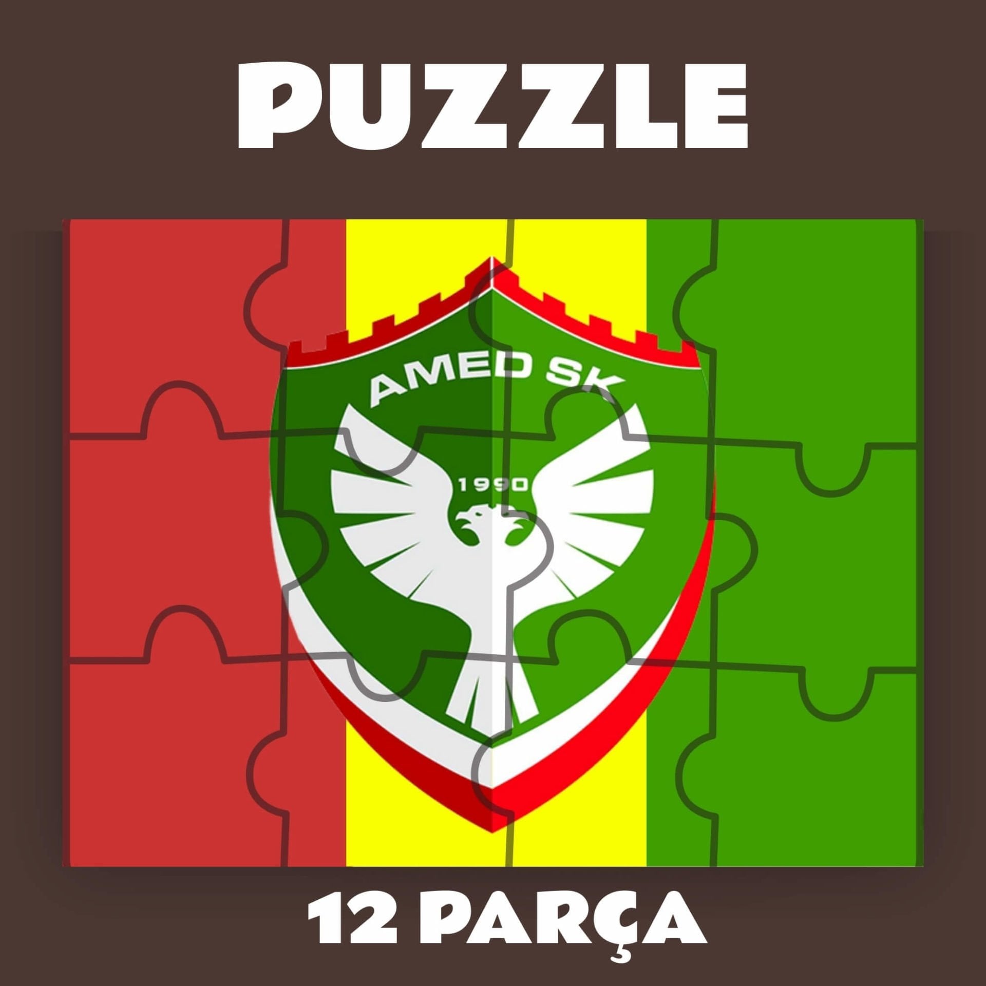Amedspor Puzzle - Amed Spor Pazil Yapboz (12 Pare/Parça - A5)