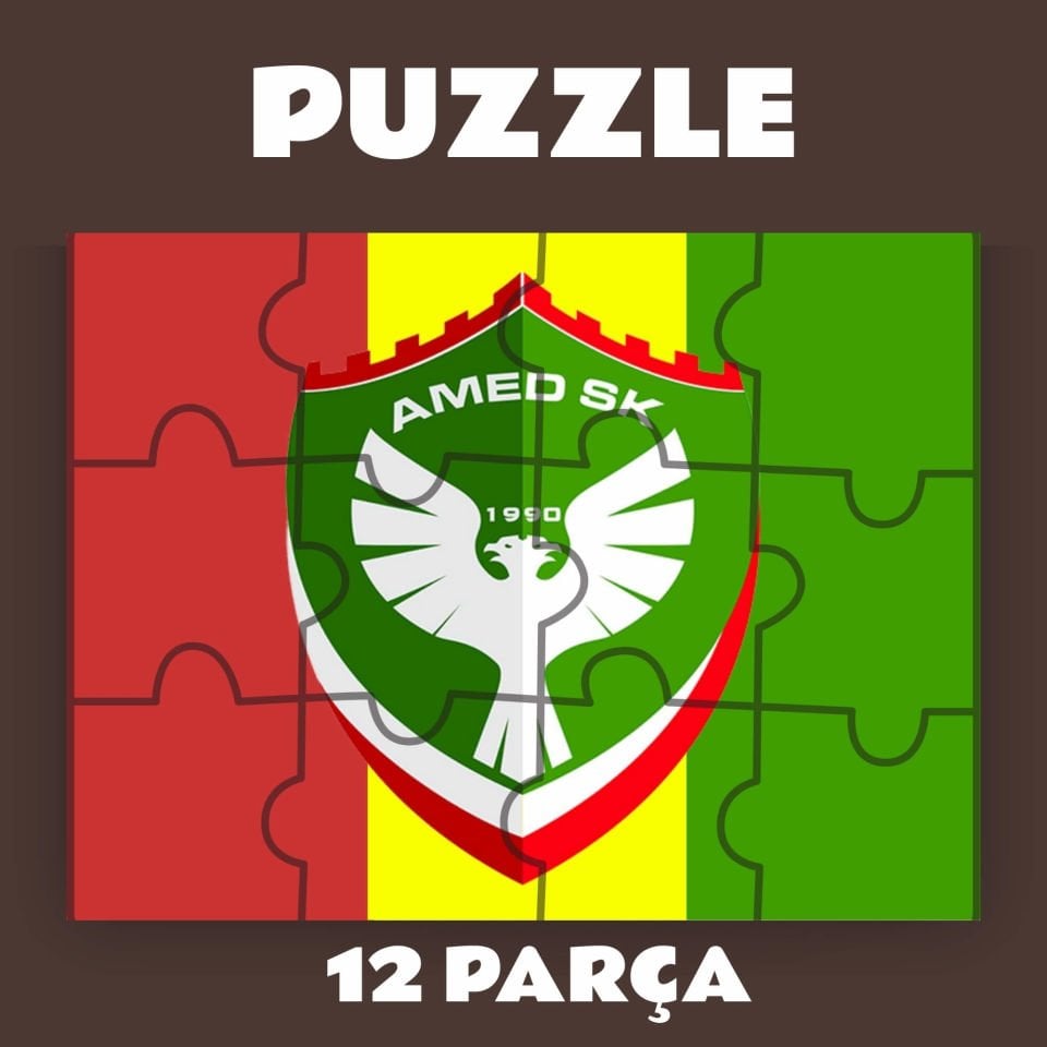 Amedspor Puzzle - Amed Spor Pazil Yapboz (12 Pare/Parça - A5)