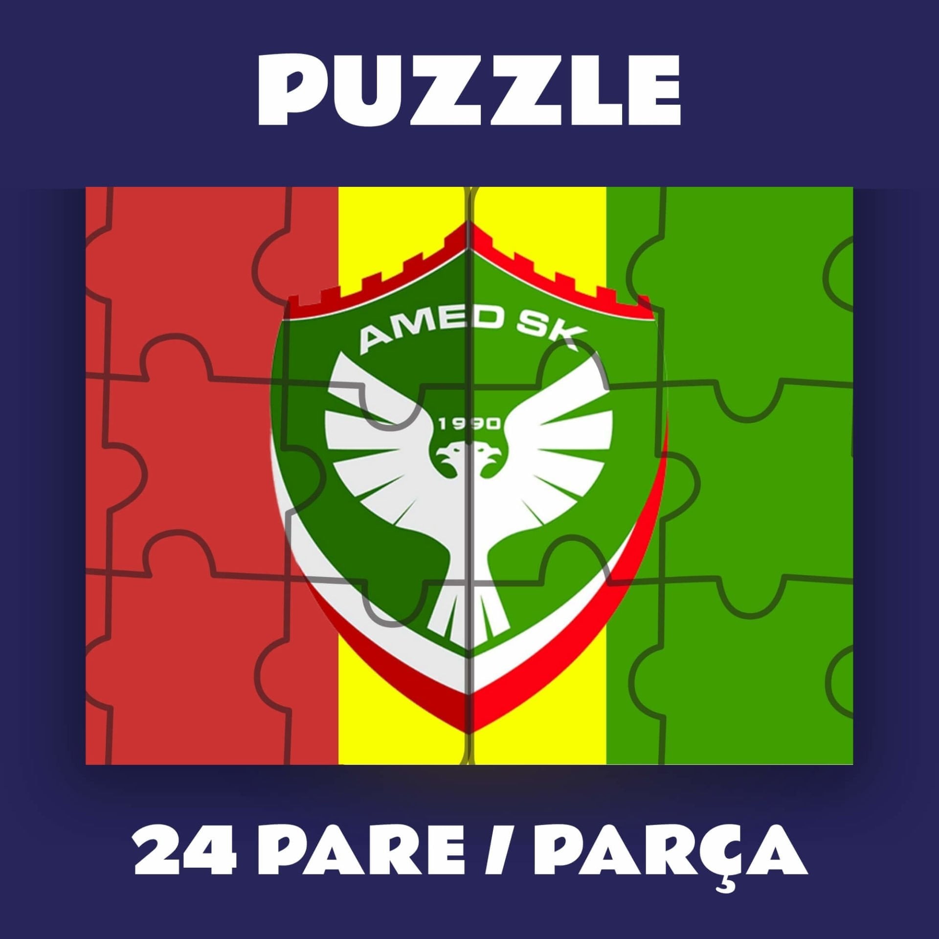 Amedspor Puzzle - Amed Spor Pazil Yapboz (24 Pare/Parça - A5)