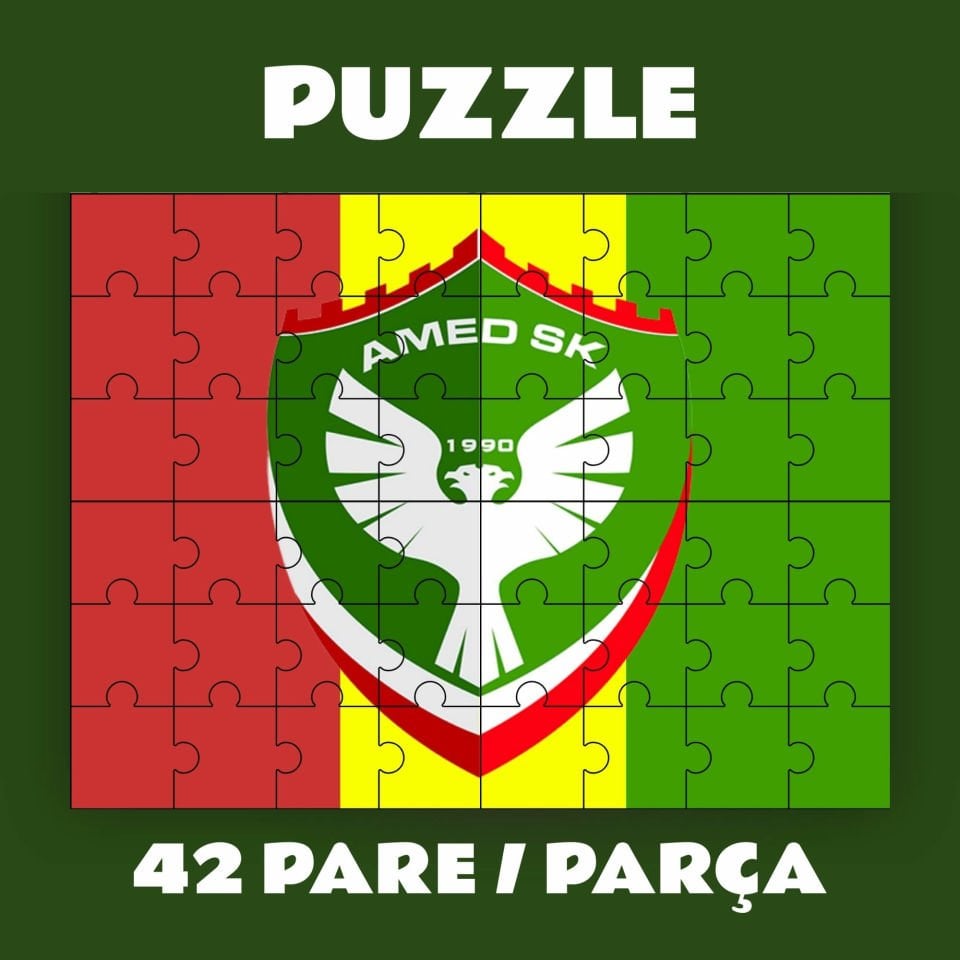 Amedspor Puzzle - Amed Spor Pazil Yapboz (42 Pare/Parça - A4)