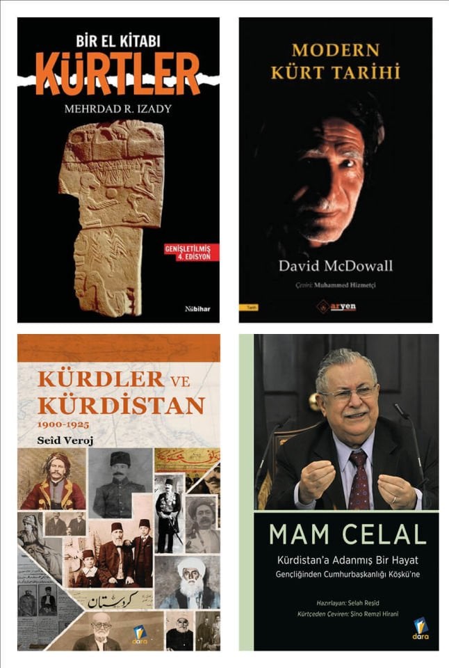 4 lü Kürt Tarihi Seti - Modern Kürt Tarihi - Kürtler Bir El Kitabı -  Kürdler ve Kürdistan - Mam Celal