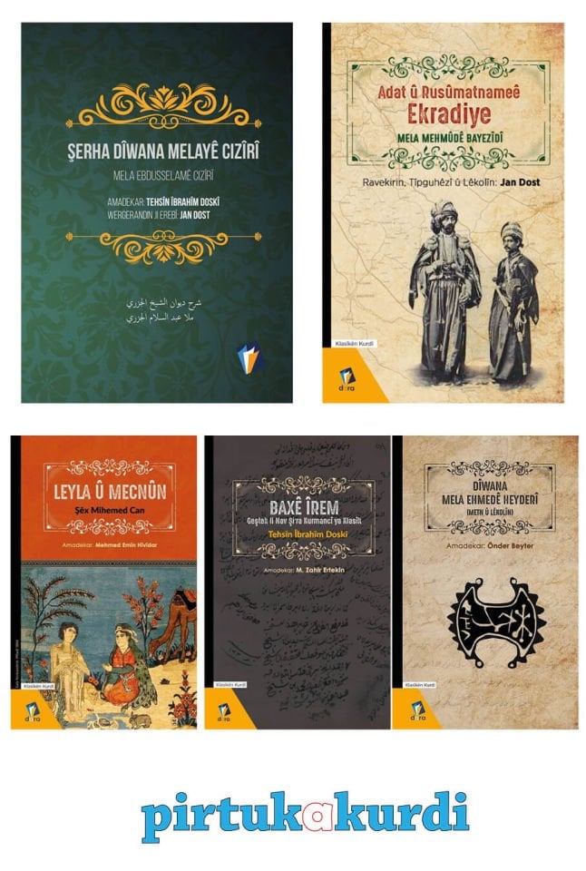 Seta Klasikên Kurdî - Kürt Klasikleri Seti - Kürtçe Şiir Seti (5 ADET)