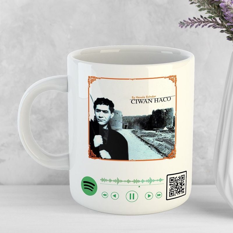 Ciwan Haco Porselen Kupa Bardak - Kupaya Ey Hevala Evîndar