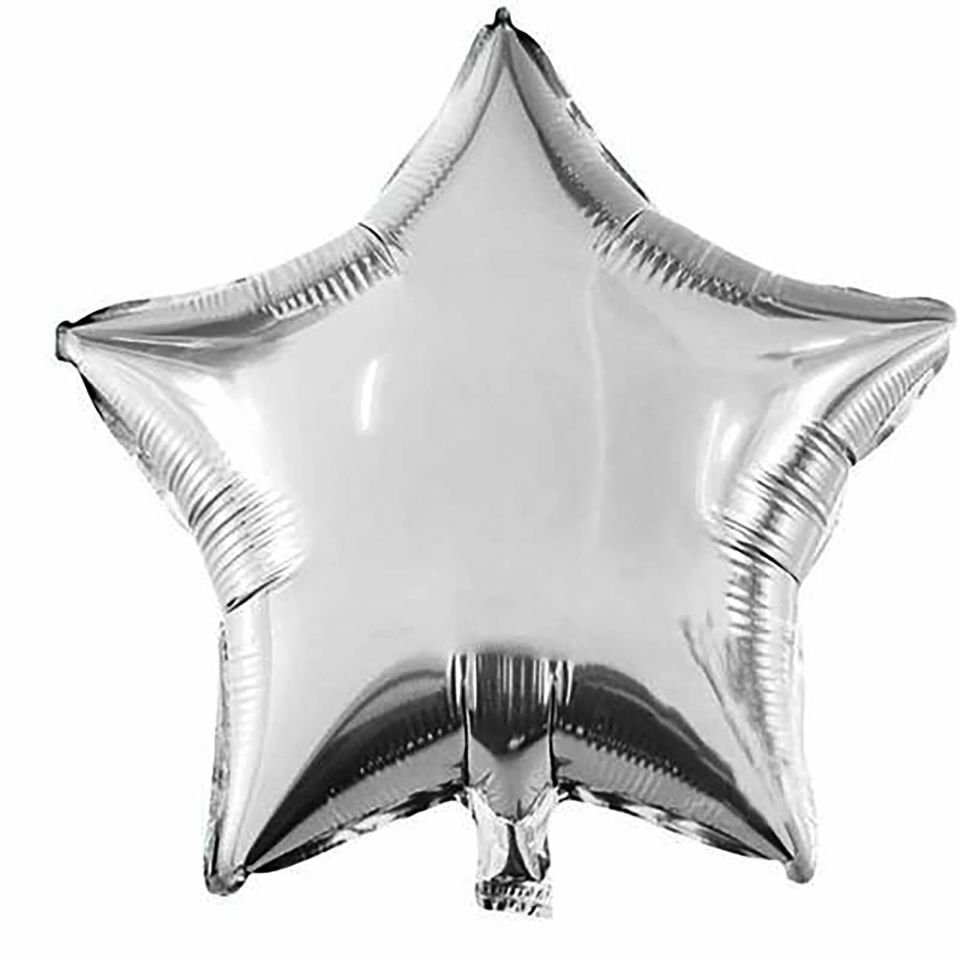 Yıldız Folyo Balon Gümüş 18 inç 45 cm
