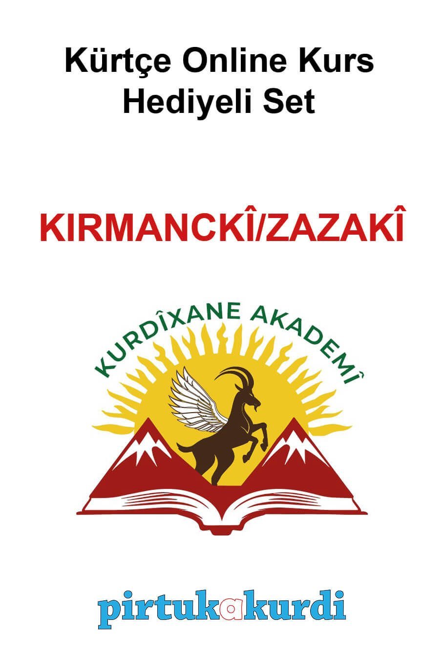 Kürtçe Online Kurs Hediyeli Set - KIRMANCKÎ / ZAZAKÎ