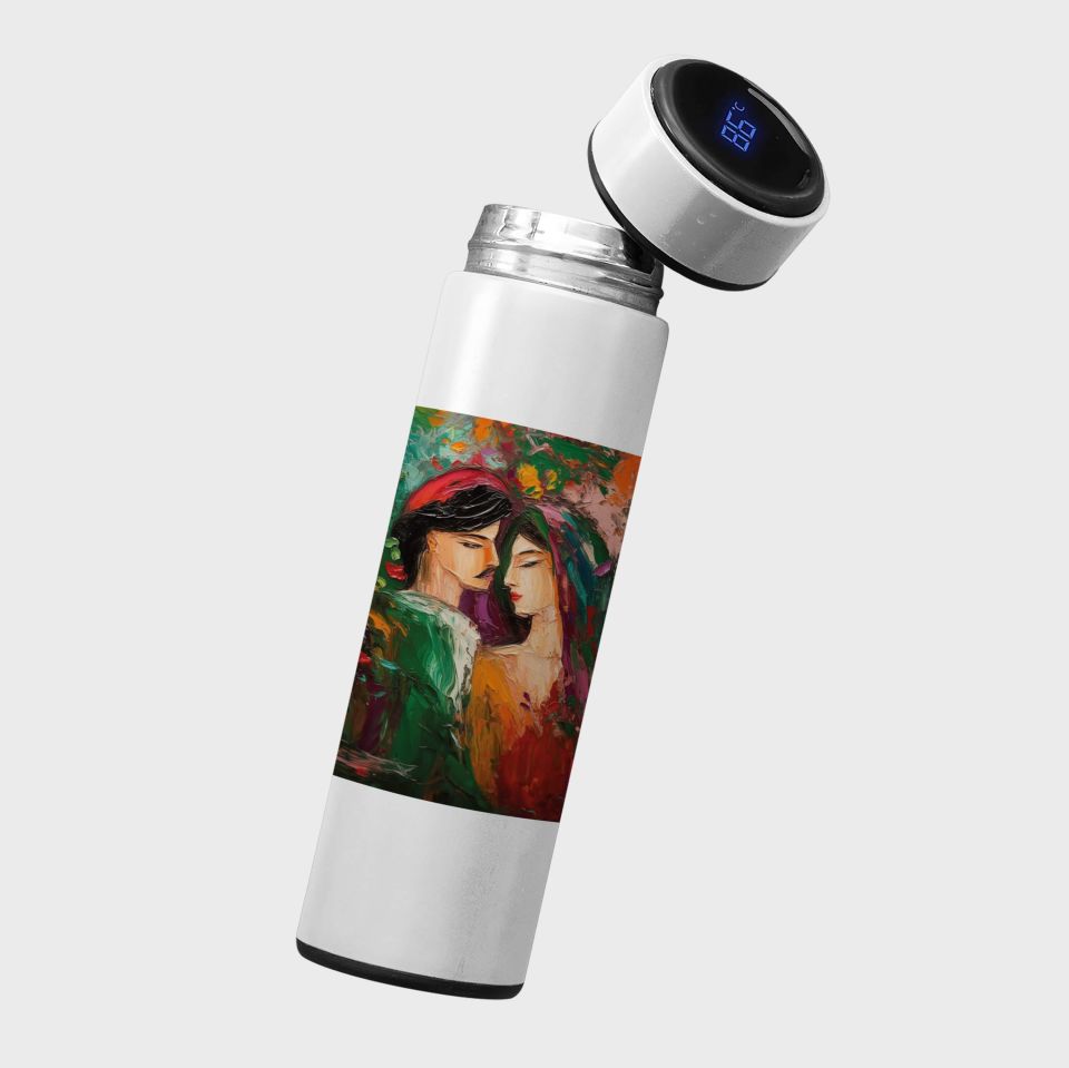 Mem û Zin Tasarımlı Termos - Mem İle Zin Termosu