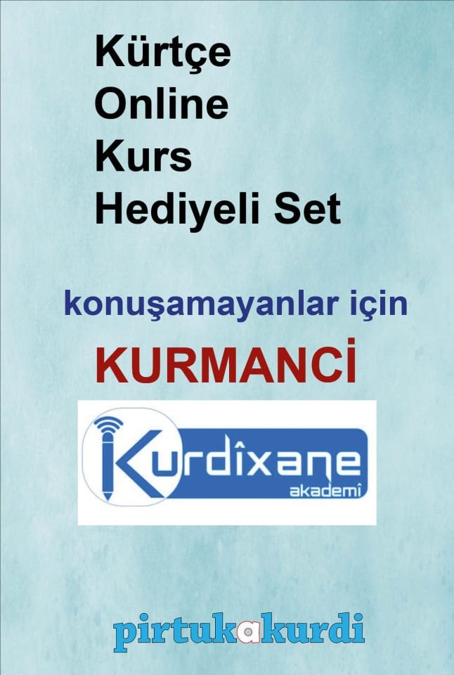 Kürtçe Konuşamayanlar İçin Online Kurs Hediyeli Set - KURMANCÎ - KurdiNEaxêver