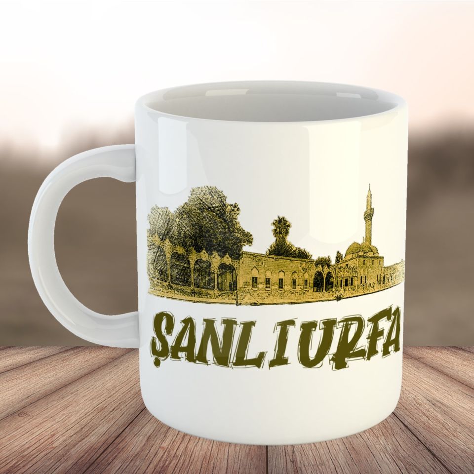 Şanlıurfa Resimli Porselen Kupa Bardak