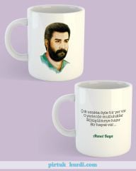 Ahmet Kaya Resimli Porselen Kupa Bardak - Ahmet Kaya Kupası