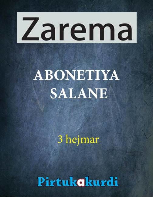 Zarema Dergisi - Abonelik