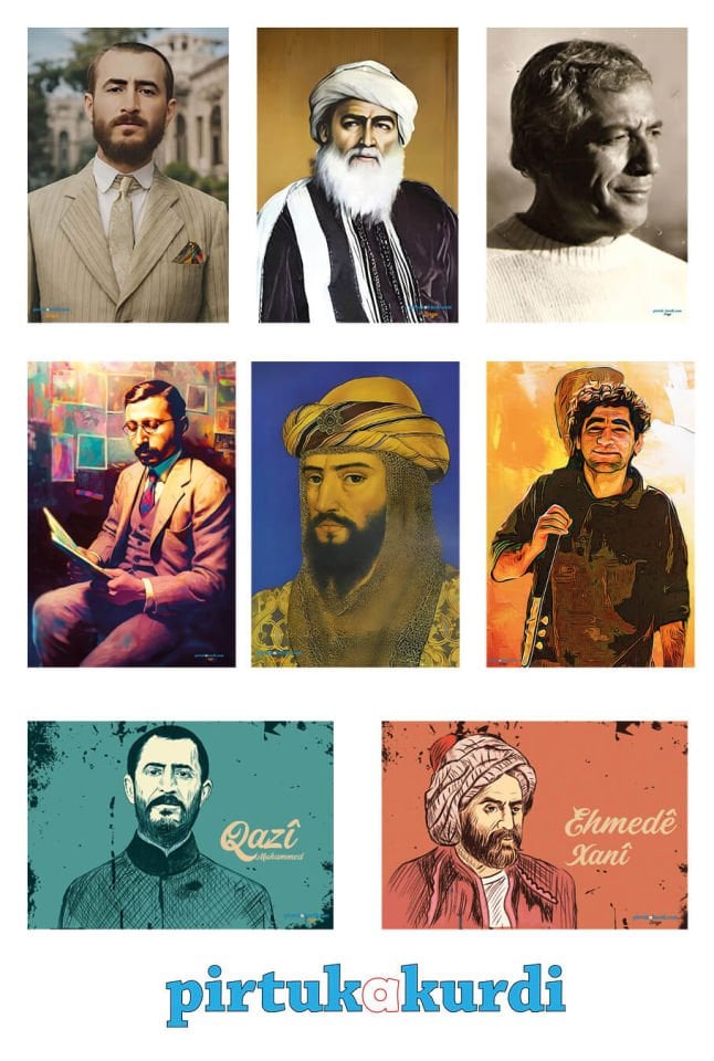 Postera Navdarên Kurda - Kürt Ünlüleri Posterleri (8 POSTER)