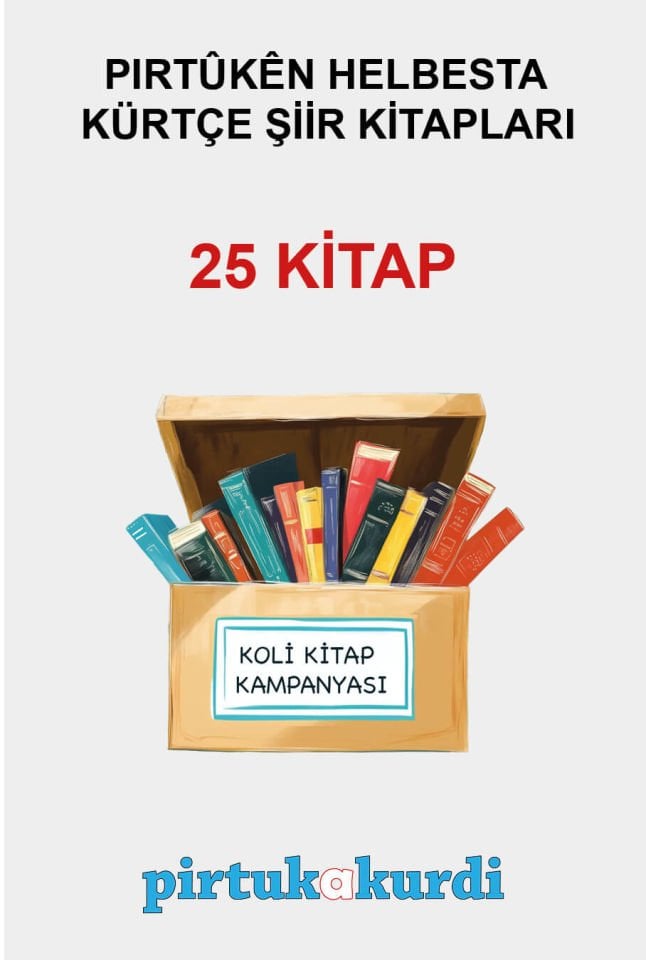 Kürtçe Şiir Kitapları - Koli Kitap Kampanyası (25 KİTAP)