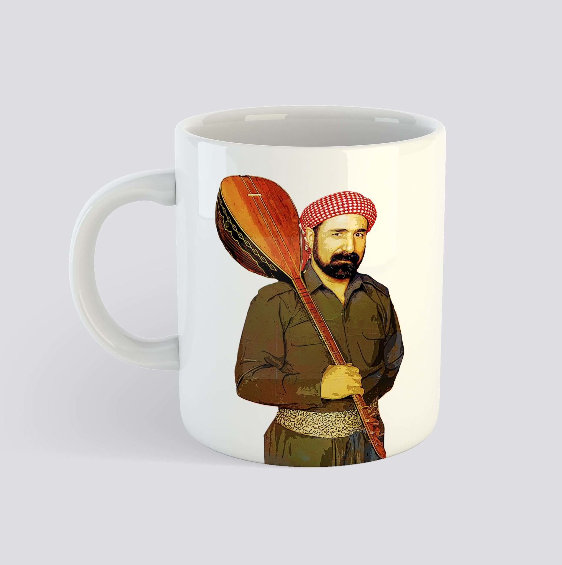 Kupaya Şivan Perwer - Şivan Perwer Resimli Kupa Bardak 2