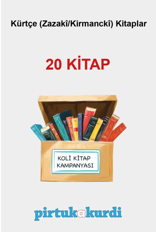Kürtçe (Zazakî/Kirmanckî) Kitaplar Seti - Koli Kitap Kampanyası (20 KİTAP)