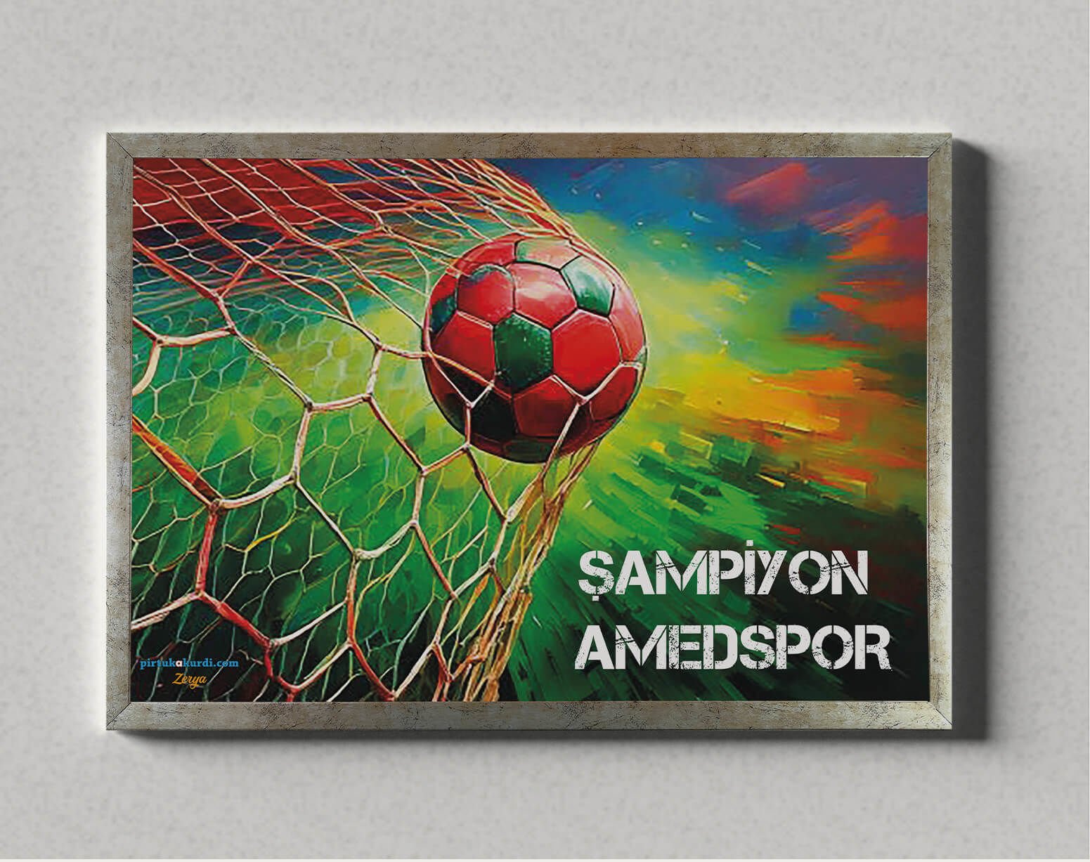 Amedspor Posteri - Amed Spor Posterleri 2 ÇERÇEVELİ