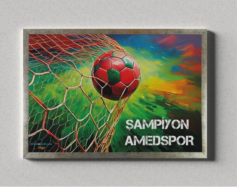 Amedspor Posteri - Amed Spor Posterleri 2 ÇERÇEVELİ