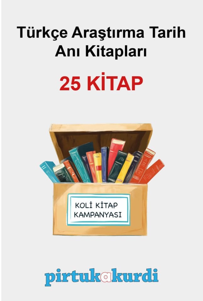 Türkçe Araştırma Kürt Tarihi Anı Kitapları - Koli Kitap Kampanyası (25 KİTAP)